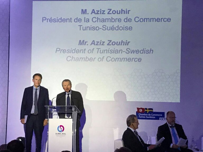 CCTS President Aziz Zouhir opening the Global Deal Forum